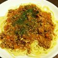 プング's cooksnap of when they made ＊ケチャップで簡単ミートソース＊.