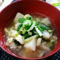 4double5's cooksnap of when they made はんぺん入りフワフワ食べるかき玉スープ.