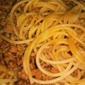 ♥ミルクティ♥'s cooksnap of when they made 肉味噌スパ.