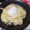 ゆみ0219's cooksnap of when they made 生クリーム不要！簡単カルボナーラ.