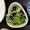 ＊ｎｏａ＊”'s cooksnap of when they made きゅうりとわかめとカニカマのレモン酢の物.