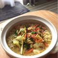 caruga's cooksnap of when they made キャベツとウインナーのカレー塩らーめん.