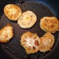 ぎょうざうり's cooksnap of when they made リメイク！里芋煮物のれんこん焼き.