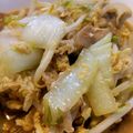 YEONCAT's cooksnap of when they made まろやか♪豚肉と白菜の卵チーズ中華炒め.