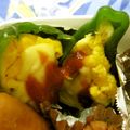 由芽15's cooksnap of when they made お弁当にも♪ピーマンたまご.