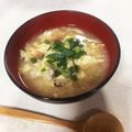 まちゃみ1225's cooksnap of when they made 梅と塩こんぶの雑炊！.