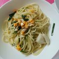 ﾘﾗｯｸﾏﾝ's cooksnap of when they made 鮭のほうれん草きのこクリームパスタ.