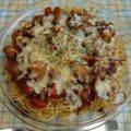 ラリー＆サラ's cooksnap of when they made カレーパスタのチーズ焼き.