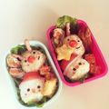 あぴmama☆'s cooksnap of when they made ころころおにぎりXmasキャラ弁♪.