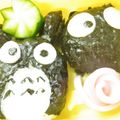 noamanma's cooksnap of when they made 速効！トトロキャラ弁当！おまけ付き♪.
