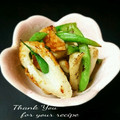 inyako's cooksnap of when they made ちくわとインゲンの柚子胡椒マヨ炒め.