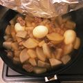 リン012's cooksnap of when they made フライパンで☆豚肉、大根、卵の煮物.
