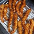 おこわ団子's cooksnap of when they made 我が家のエビフライ♪まっすぐ揚げるぜ！.