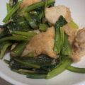 もーり☆☆'s cooksnap of when they made 鶏むねと小松菜のガリバタ.