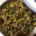 cklax48's cooksnap of when they made 大根の葉っぱとおじゃこの炒め合わせ.