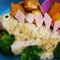 アブシンベル's cooksnap of when they made 恐竜☆ステゴサウルスのお弁当★.