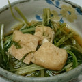 クックI4GGAU☆'s cooksnap of when they made 水菜とあげのあっさり煮物.