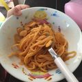 小まめちゃん。's cooksnap of when they made ママとぼくの簡単ランチ☻ナポリタン焼そば.