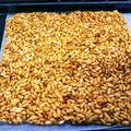 まんぷくたろうちゃん's cooksnap of when they made 大人味のポン菓子キャラメル.