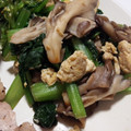 ooゆなoo's cooksnap of when they made 小松菜と舞茸と玉子の炒め物.