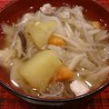みゆwaco 's cooksnap of when they made 具だくさんのお味噌汁～さつま汁～.