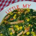 クック4R71ZO☆'s cooksnap of when they made 水菜を救済！ベーコンと水菜のコンソメ煮.