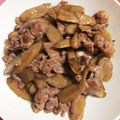 とろろmami's cooksnap of when they made 豚肉とごぼうのシンプルな煮物。.