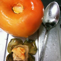 momo634's cooksnap of when they made 硬い柿のヘタとりと皮剥き♪ˇ◡ˇ.