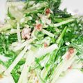☆ﾐこたまま☆ﾐ's cooksnap of when they made 超簡単♪サラミと水菜のシーザー風サラダ☺.