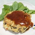 ttyl's cooksnap of when they made 切り干し大根ときくらげの豆腐ハンバーグ.