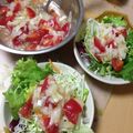 夕飯は６時です's cooksnap of when they made トマト＆オニオンの食べるドレッシング.