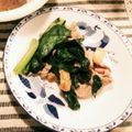 aco0602's cooksnap of when they made 小松菜・油揚げ・豚肉の炒め物.