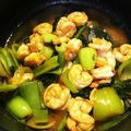yuiyuiko's cooksnap of when they made 海老と青梗菜のミソケチャップ炒め.