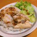 ponjo's cooksnap of when they made 炊飯器で簡単カオマンガイ.