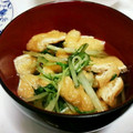 cloud's cooksnap of when they made 時短＊水菜と油揚げの炊き合わせ＊.