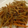 ☆baobab☆'s cooksnap of when they made 簡単スピード♪きんぴらごぼう.