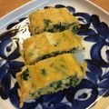 ☆akettu☆'s cooksnap of when they made 蕪の葉で卵焼き.