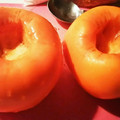ちょここぁ's cooksnap of when they made 硬い柿のヘタとりと皮剥き♪ˇ◡ˇ.
