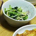 とんてぃ〜's cooksnap of when they made えのきと相性抜群!!水菜のおひたし☆.