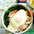 賢くんママ's cooksnap of when they made ✿朝ごはんに✿すぐできる！ハムエッグ丼.