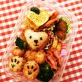 ☆あっちゃん♪'s cooksnap of when they made キャラ弁☆全身ダッフィー&シェリーメイ♪.