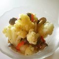 野菜のはたけ's cooksnap of when they made カリフラワーとしめじのマリネもどき.