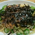 コマアキ's cooksnap of when they made ダイエットメニュー☆きのこと納豆の満腹パスタ.