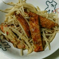 Kitchen♡m's cooksnap of when they made さつまあげともやしの炒め物.