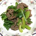 mokacha's cooksnap of when they made 焼き肉のタレで☆牛肉とセロリの炒めもの.