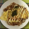 ゆこぺぺ's cooksnap of when they made 余った焼そばの粉でお好みﾗｲｽ.