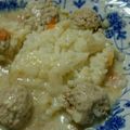 ちーままち's cooksnap of when they made 白菜と肉団子の豆乳生姜あんかけ丼.