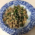 ゆ〜はるママ's cooksnap of when they made ご飯がすすむ！　簡単♪ニラ玉ミンチ炒め.