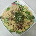 サーフブレイド's cooksnap of when they made 簡単混ぜるだけ！アボカド納豆スパ.