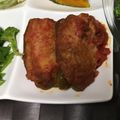 ぷーとんR's cooksnap of when they made ストウブでピーマンの肉詰めトマト煮込み.
